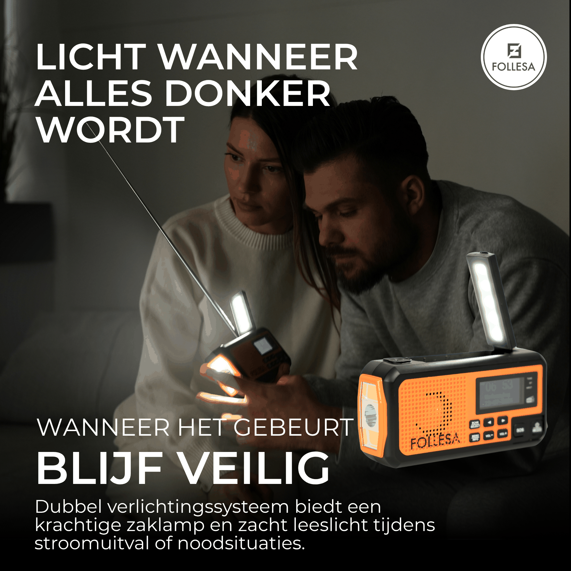 Radio de secours FOLLESA® DAB-373BT
