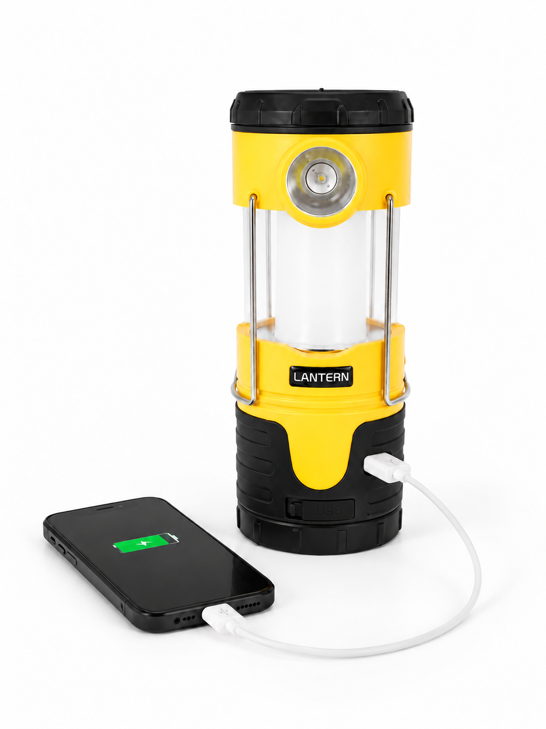 FOLLESA® LED Campinglampe mit 5000 mAh Powerbank – Solarenergie, Dynamo & USB
