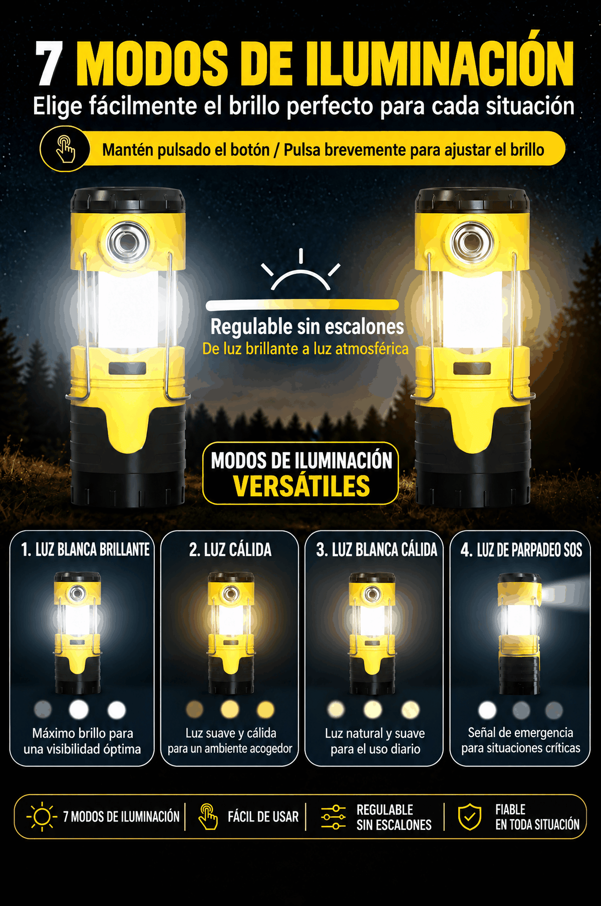 Linterna de camping LED FOLLESA 5000 mAh – imagen 40