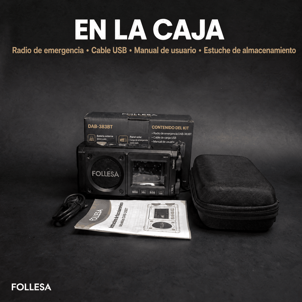 Radio de emergencia FOLLESA DAB-383BT Ultra Edition – imagen 47
