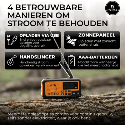 Radio de secours FOLLESA® DAB-373BT