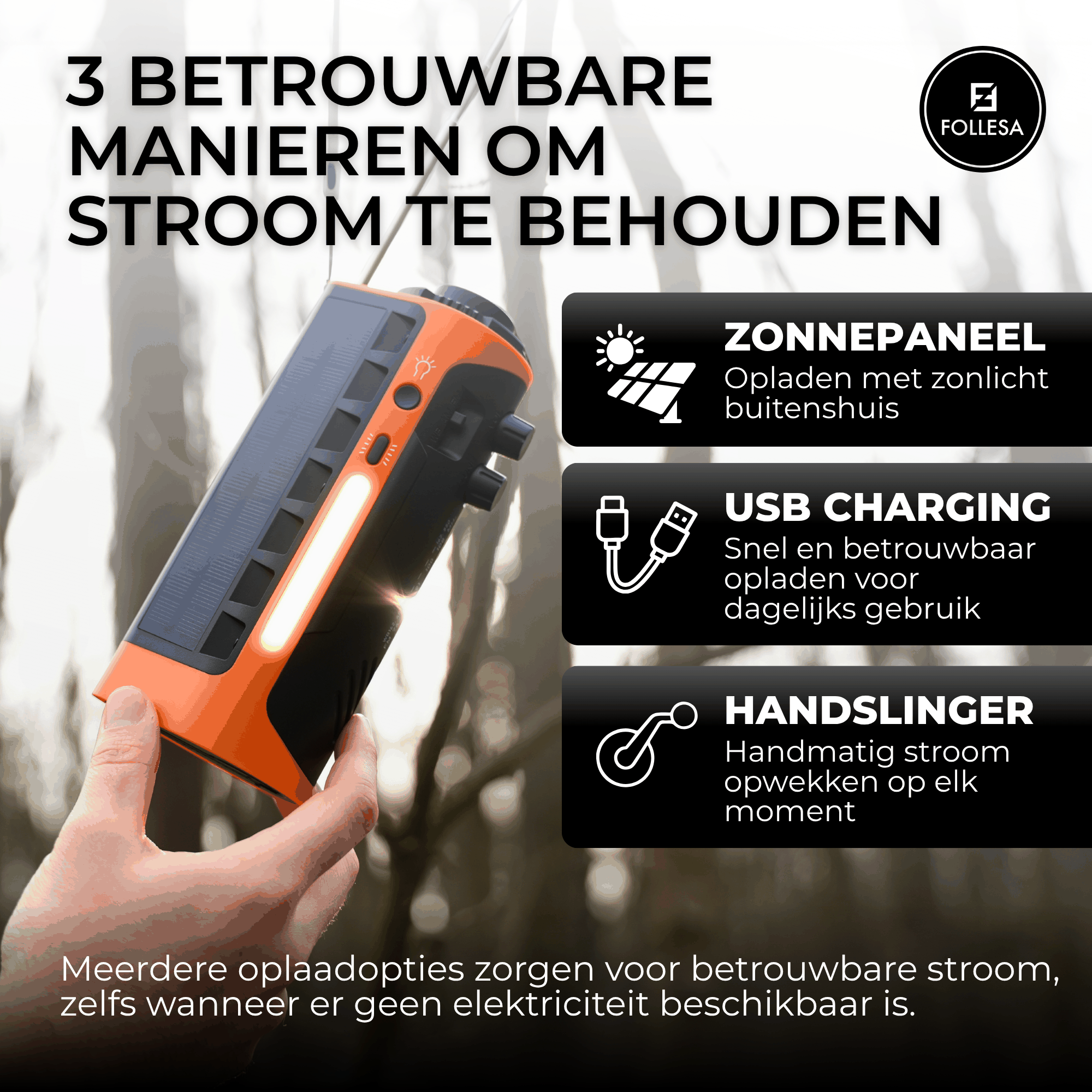Follesa® NoodRadio 2200 mAh