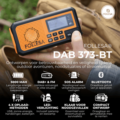 Radio de secours FOLLESA® DAB-373BT