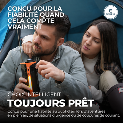 FOLLESA® Radio d'urgence 2200 mAh