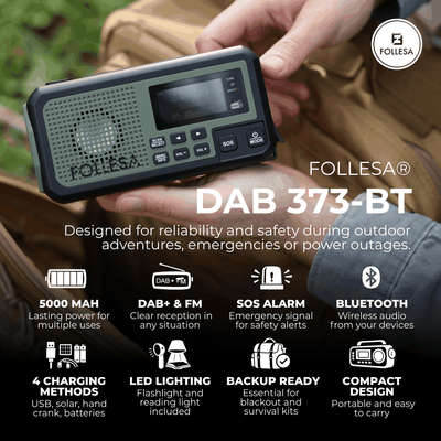 FOLLESA DAB-373BT noodradio – productfoto 23