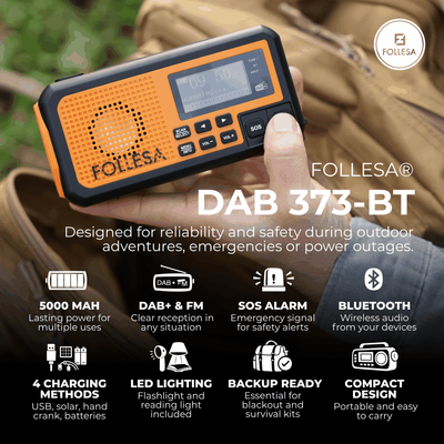 FOLLESA DAB-373BT noodradio – productfoto 30