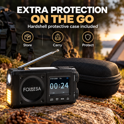 FOLLESA® DAB-383BT Emergency Radio. Ultra Edition