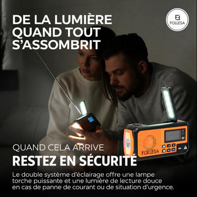 Radio de secours FOLLESA® DAB-373BT