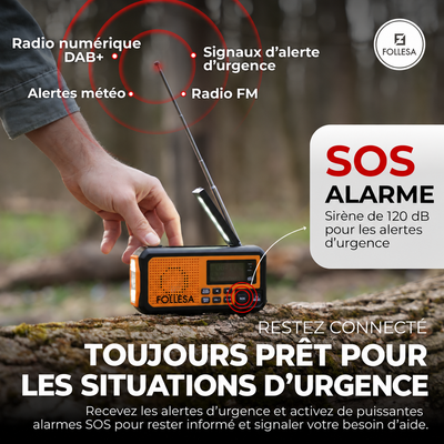 Radio de secours FOLLESA® DAB-373BT