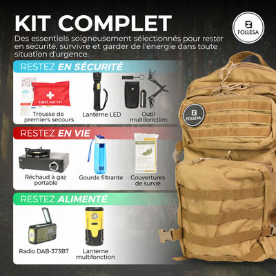 FOLLESA® Kit d'urgence - Kit d'urgence complet