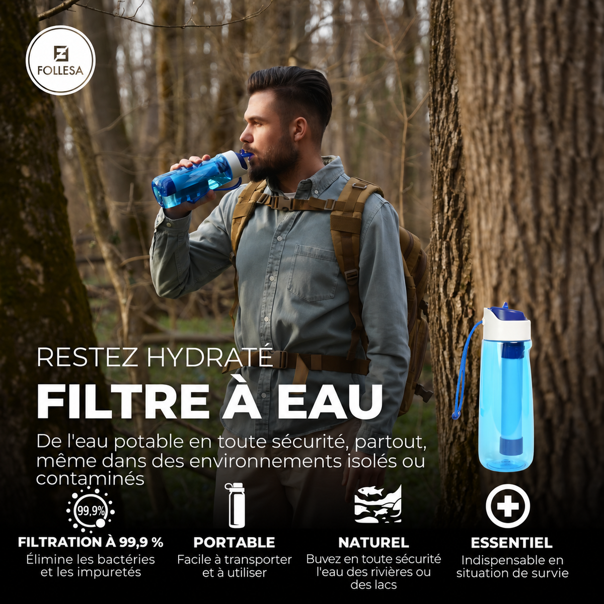 FOLLESA® Kit d'urgence - Kit d'urgence complet