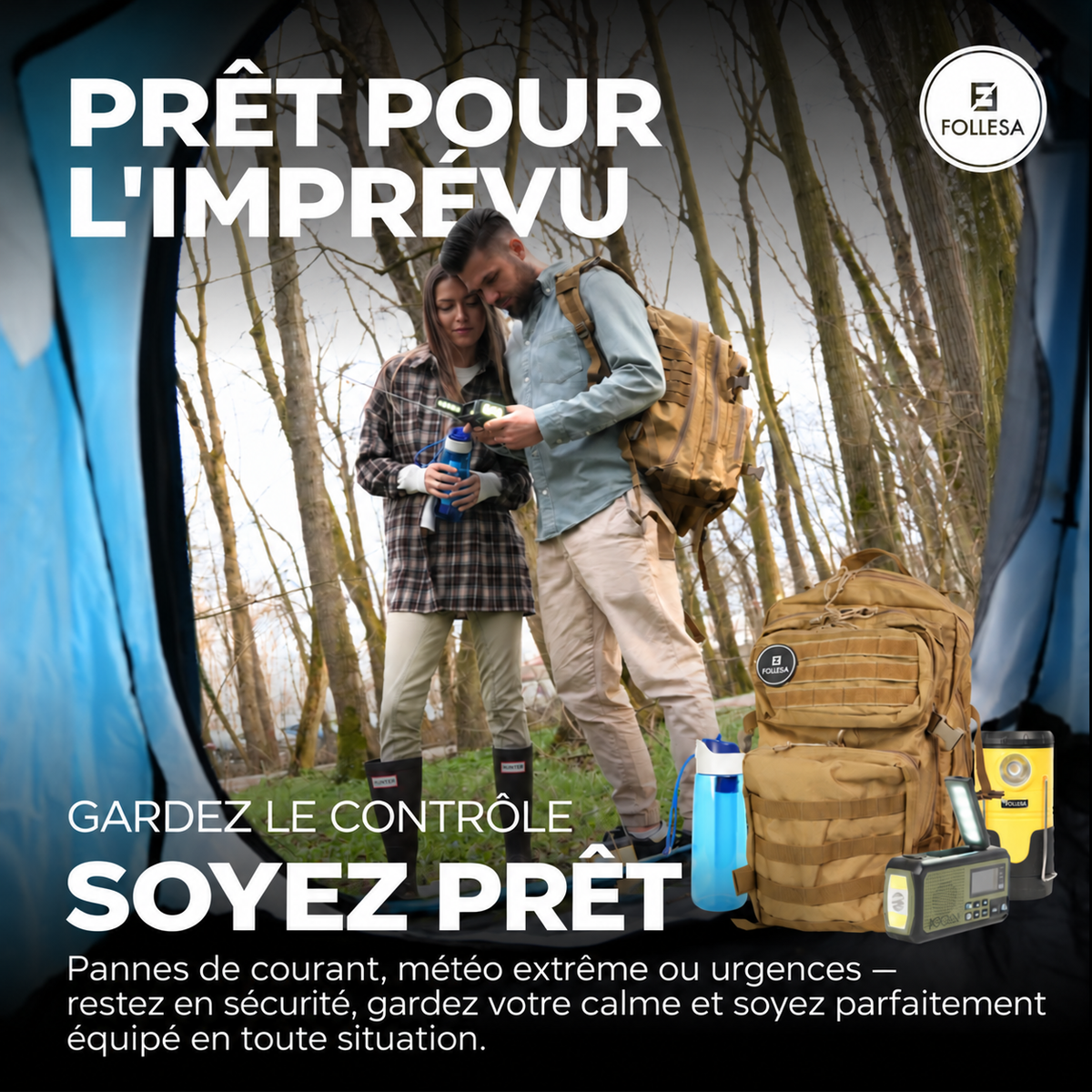 FOLLESA® Kit d'urgence - Kit d'urgence complet