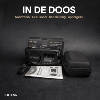 FOLLESA® DAB-383BT Noodradio. Ultra Edition