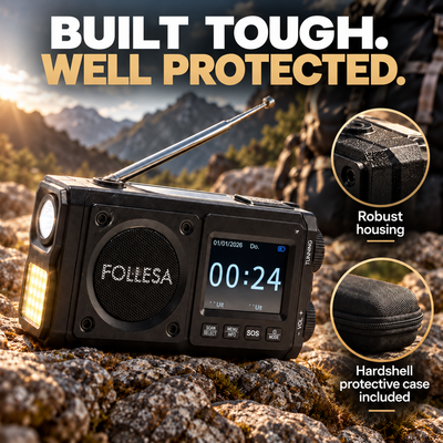 FOLLESA® DAB-383BT Emergency Radio. Ultra Edition