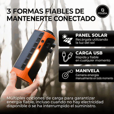 Radio de emergencia FOLLESA 2200 mAh – imagen 6