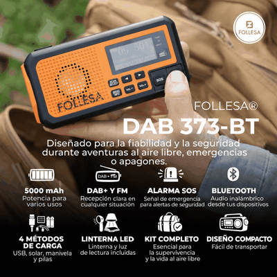 Radio de emergencia FOLLESA DAB-373BT – imagen 15