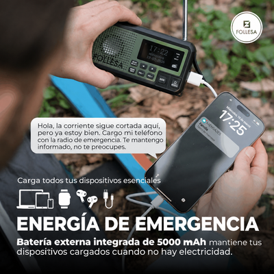 Radio de emergencia FOLLESA DAB-373BT – imagen 12