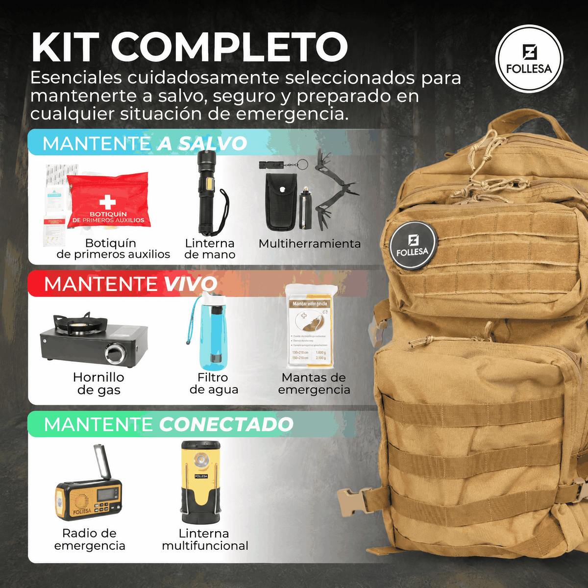 Kit de emergencia completo FOLLESA – imagen 28